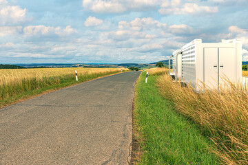 solarfield with battery storage