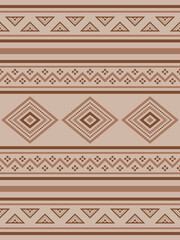 Aztec tribal geometric pattern in ethnic Mexican style Traditional folk art design Colorful for textile, fabric, carpet, background, fashion
