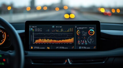 A digital dashboard showing real-time traffic management and congestion updates.