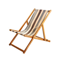 Striped beach chair