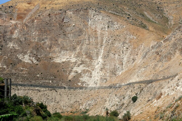 The border network between Jordan and Syria in the Golan Heights