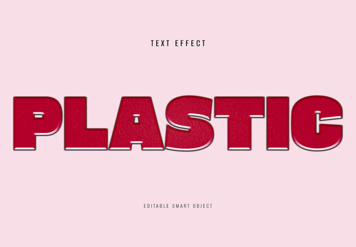 Glossy Plastic Text Effect