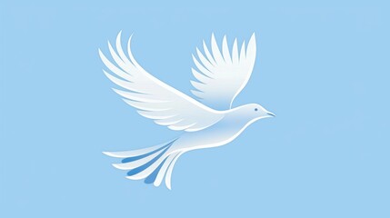 Obraz premium A nature icon of a bird flying in the sky, symbolizing freedom and the beauty of wildlife.