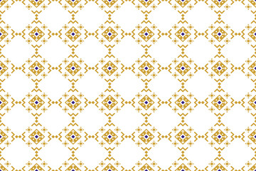 seamless pattern with golden ornament  Seamless pattern. Decorative design. Wallpaper. Ornament. Vector. Art. Fabric. Geometric. Vintage.
