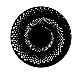 golden ration fibonacci pattern for logo icon background web graphic tattoo. vector illustration.