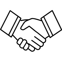 Naklejka premium Corporate Handshake Icon