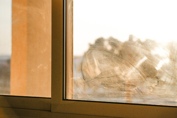 window, dirty