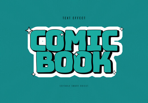 Retro Comic Book Text Effect
