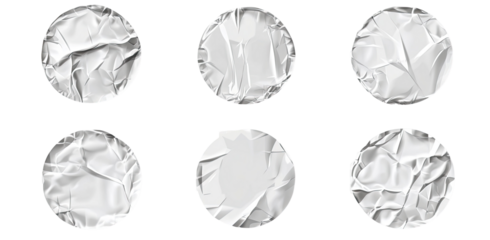 Crumpled Circular Shapes