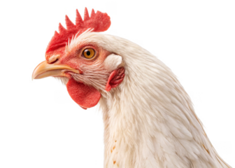 chicken isolated on transparent background.	