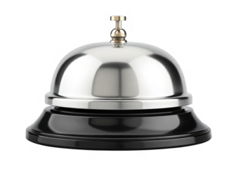 concierge bell isolated on transparent background.	
