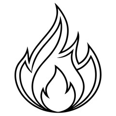Emergency Flame Vector Icon