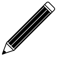 Flat Pencil Icon – Study Tools