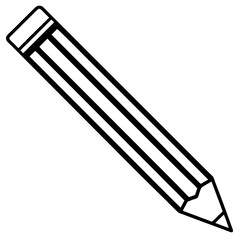 Flat Pencil Icon – Study Tools