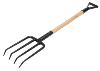 pitchfork isolated on a transparent background.	