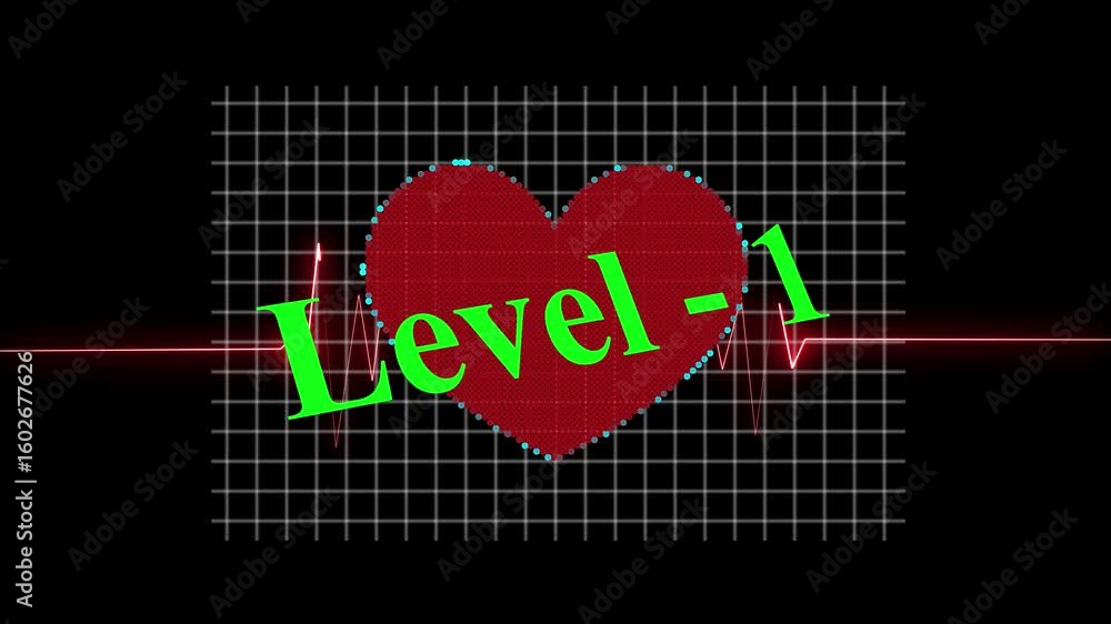 Aufkleber abstract glowing level 01 icon animation with futuristic neon design and smooth progression effect f