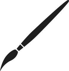 black paintbrush icon Vector, black paintbrush Silhouette, black paintbrush icon set, black paintbrush for logo, color black paintbrush
