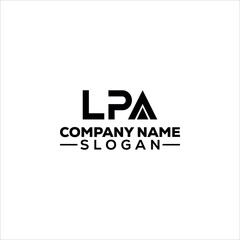 Modern Abstract LPA Monogram Logo