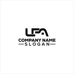 Modern Abstract LPA Monogram Logo