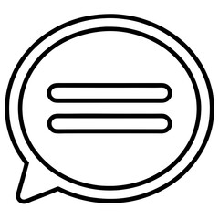 Minimal Chat Bubble Icon