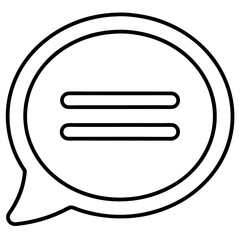 Minimal Chat Bubble Icon