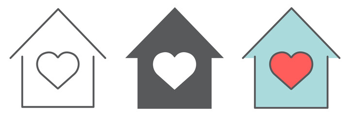 Stay at home icon collection, coronavirus and covid-19, quarantine sign vector set graphics, editable stroke linear icon, eps 10