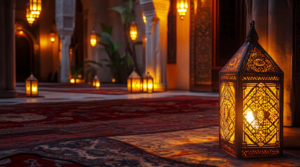 Candles glowing in sacred spaces across Istanbul at night