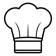Minimal Chef Hat Icon Design
