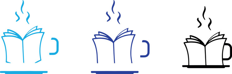 Fototapeta premium Flat Reading Adventure: Graphic Vector Book Collection