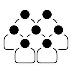 board of directors icon on white background, vector illustration.