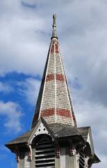 Blue Sky Surrounds Octagonal Spire