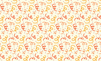 Holiday ribbon abstract pattern vector seamless ornament for party, celebrations, decoration