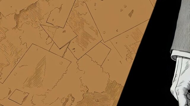 Close-up of a hand distributing a declaration or leaflet intense and urgent mood set in late 1800s to early 1900s Korea during the independence movement vintage atmosphere Adobe Illustrator  flat