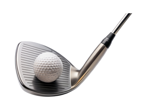 golf club and ball png image on transparent background - Powered by Adobe