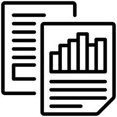 Report  icon for audit, business, website, application, printing, document, poster design, etc