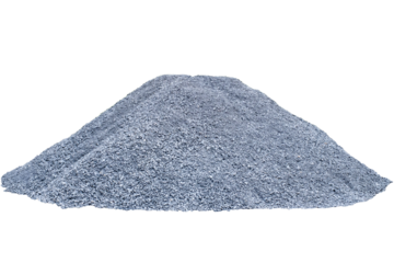 Piles of gravel limestone rock for construction site, isolated on transparent background, construction materials, PNG File