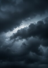 Dark Dramatic Storm Cloudscape