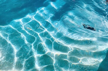 Fototapeta premium Sparkling water surface patterns.