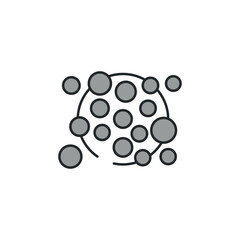 Tumor icon design with white background stock illustration