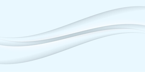 Soft Wave Lines on Light Background