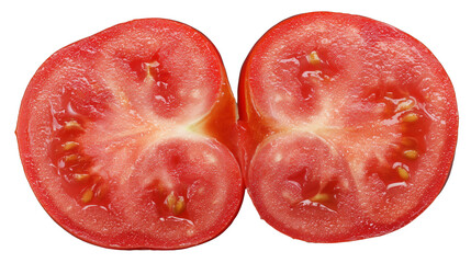 half of tomato on Transparent Background