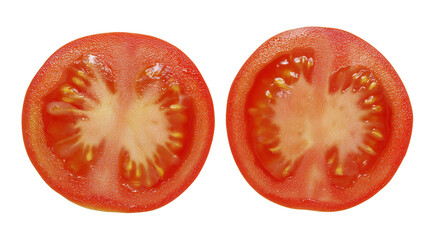 slice of tomato on Transparent Background