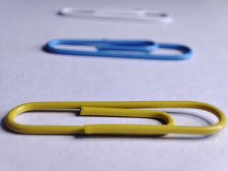 colorful paper clips