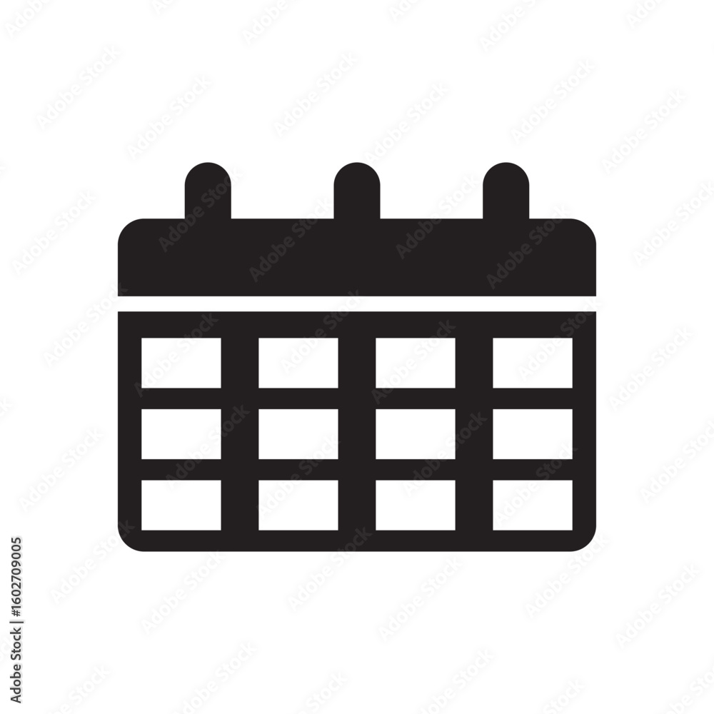 Poster calendar icon. calendar symbol vector icons collection. perfect for web and app interfaces, presenta