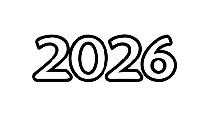 Pack of 2026 New Year logo celebrations designs, templates , social media banners in white background vector illustration.