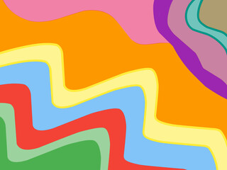Colourful wavy pattern 