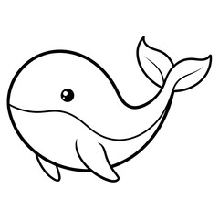 vector illustration of a cartoon fish
