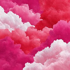 Fototapeta premium Blurred Pink Watercolor Vector Background with Grainy Texture, Pastel Flat Design in Light Pink and Dark Red, Minimal Clipart Style