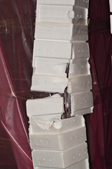 Broken foam edge protectors on merchandise damage in transit delivery transportation quality...
