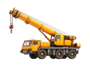 Obraz premium Crane car on a transparent background